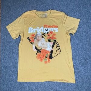 NWOT Phoebe Bridgers T-Shirt Unisex Large Yellow Butterfly Graphic Band Tee